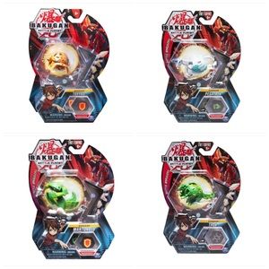 💜Lot of 4 Bakugan Sets TRHYNO,MANTONOID,TROX,PEGATRIX